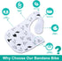Baby Bibs Soft and Absorbent Organic Cotton Bandana Drool Bibs Set for Boys and Girls, Newborn 0-36 Months