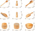 10 Piece Wooden Tool Set for Sensory Bins - Wooden Sensory Tool Sets, Perfect for Kids' Play