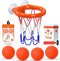 Bath Toys – Bathtub Basketball Hoop for Toddlers, 4 No-Hole Balls & Strong Suction Cups, Fun Bath Toy