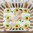 Set, Mattress#239 Fitted Crib Sheets for Boys Girls, Soft Breathable Comfortable Cartoon Avocado Baby Sheet Crib Sheets