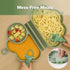 Set 6M+ haakaa Cloud Crew Silicone Travel Baby Feeding with Foldable Suction Baby Plate, Silicone Bib, Baby Spoon