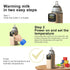Portable Bottle Warmer for Travel, Fast Heating - Travel Bottle Warmer with Battery-Powered Temperature Display Bottle