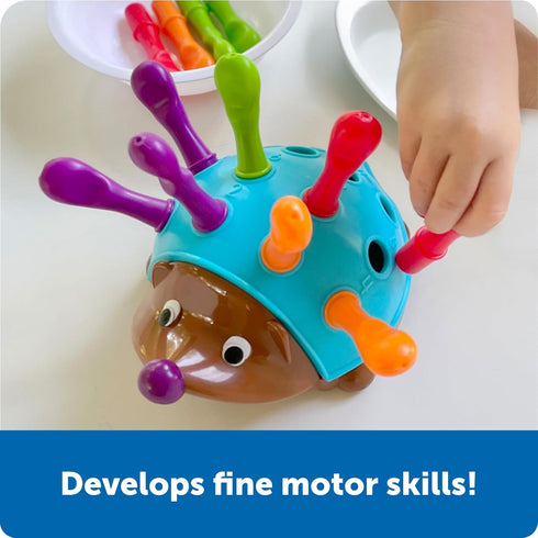 Learning Resources Spike The Fine Motor Hedgehog - Toddler Montessori Toys, Stacking Shape, Gifts For Boys And Girls