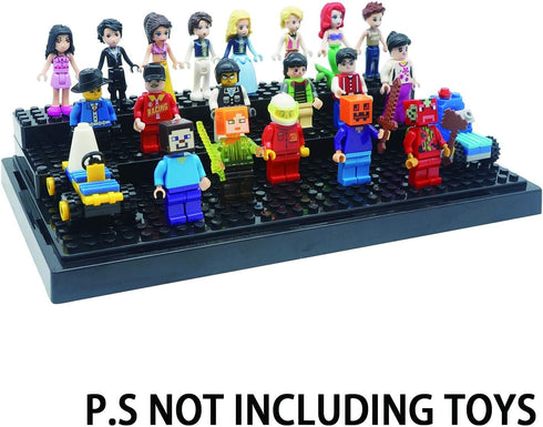 Figure Display Case Box for Lego Minifigures, Acrylic Dustproof Showcase Base for Figure Blocks Toys