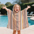 CoolaPeach Toddler & Kids Hooded Bath & Beach Towel - Microfiber Wearable Poncho for Bathroom, Pool, Beach