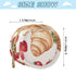 YETTASBIN Strawberry Bread Portable Pacifier Holder Case with Metal Hook Buckle & Zipper for Diaper Bag and Stroller