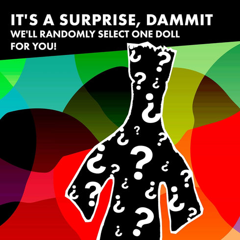 Dammit Doll - Classic Random Color, Stress Relief Gag Gift, 1 Doll