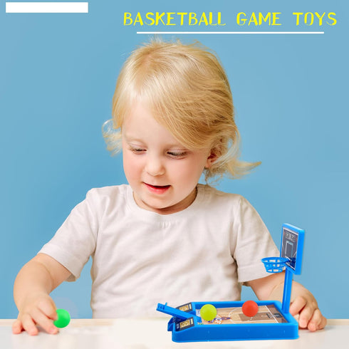 8 Pack Mini Basketball Game - Tabletop Basketball Toys for Kids, Girls Party Favors, Classroom Prizes, 2 Colors