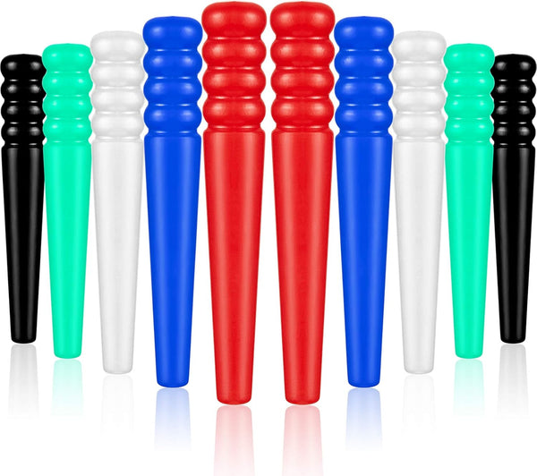 60 Pieces Plastic Cribbage Pegs, Tapered Board Pegs Replacement for Cribbage Traditional Board Game