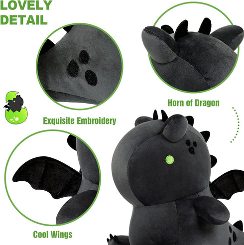 Ditucu Cute Dragon Plush Stuffed Animals, 12 inch Soft Dolls Birthday Gifts for Kids