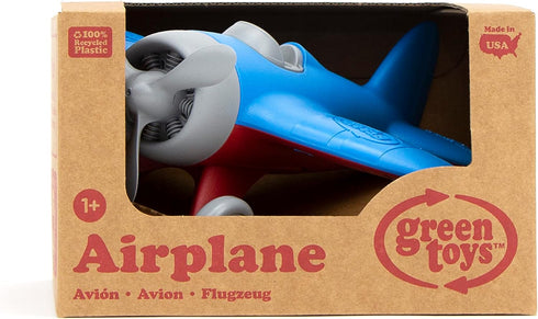 Green Toys Airplane Blue and Mixer Construction Truck Set