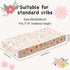 HomGoodz 52 28 Inches Floral Crib Sheets for Baby Girls x Fitted Crib Sheet for Standard Crib and Toddler Mattress,Baby