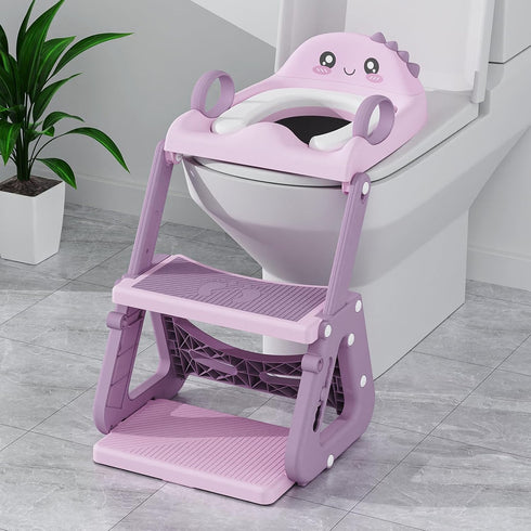 Gliizee mall Potty Training Seat, Upgrade 2 in 1 Potty Training Toilet with Step
