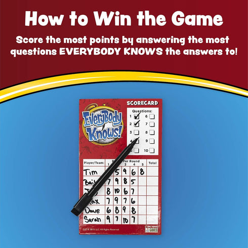 Everybody Knows! Trivia Card Game - 2018 Edition by Endless Games