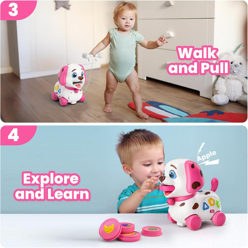 1 6-12-18 1 7 8 9 10-12 Vahome Puppy Toy for Year Old Girl Gift, Musical Baby Toy Month, First Birthday Gifts for Year