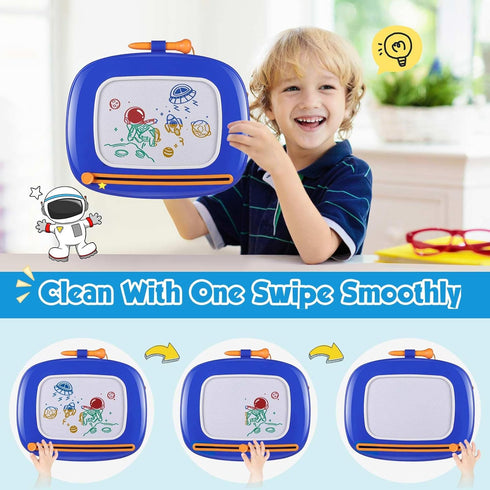 1 2 3 Smasiagon Toddler Toys Magnetic Drawing Board - Doodle Painting Board Pad Educational Learning Toys for Year Old