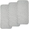 BlueSnail Quilted Thicker Waterproof Changing Pad Liners 3 Count(Gray 13 x 27)