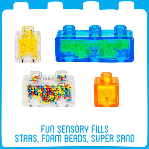 Set 30 2+ Jelly Blox Construction Dump Truck | Pieces | Toddler & Preschool Building Blocks Kids Can Squeeze, Stretch