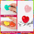 Ulema 28Pcs Colorful Heart Crayons with Cards, Valentines Day Gifts for Classroom, Girl Boy Birthday Gift Goodie Bags