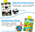 Inbeby Tummy 3-in-1, Tummy Set 0 3 6 12 Time Mirror & Play Mat & Pillow High Contrast Black and White Baby Toys