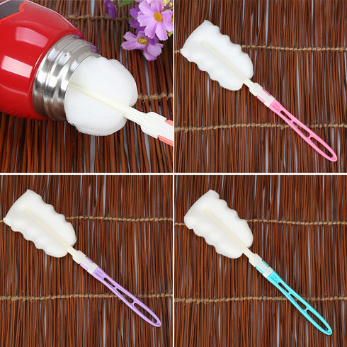 Vdaxvme Baby Bottle Brushes Cleaner Multifunctional Brush Wash Drinking Feeding Bottle Sponge Brush