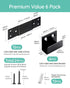 6 Sets Furniture Wall Anchor Furniture Anchors for Baby Proofing Anti Tip Furniture Straps Wall Mount Bracket Safety