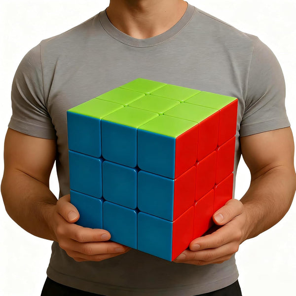 Giant Magic Cube, 18CM Big 3x3 Speed Cube Color-Matching 3D Sensory Puzzle