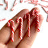Aorvoras (20PCS) Miniature Candy Canes, Peppermint Embellishments, Non-Edible Tiny Mini Small Christmas Craft