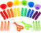 74 Pieces Counting Sorting Bears Set, Sensory Bin Tools with 60 Rainbow Sorting Bears, Tweezers, Scissors Clips,