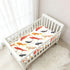 miaozhen 1 Pack 52x28 Cotton Baby Crib Sheets Soft Comfy Beauty Catfish Fishes White Playard Mattress Sheets