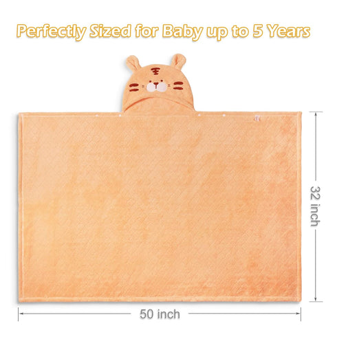 Cozy Toddler(50 32 Inch, Hooded Towels Baby,Premium Coral Fleece Bath Towel, Thick and Soft Absorbent for Toddler