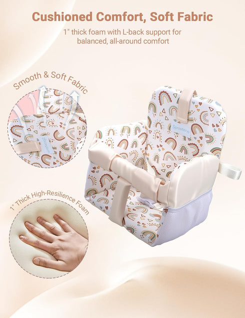 Sprouterie Shopping Cart Cover for Baby Girl and Boy, High Chair Cover for Restaurant, Padded Grocery Cart Seat Cover