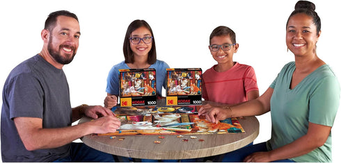 RoseArt - Kodak Premium - 1000 Piece Jigsaw Puzzle - Library Mischief for Adults