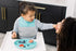 Bazzle Baby Silicone Bibs with Food Catcher - Waterproof 2-Pk, Rolls Up for Easy Travel and Storage