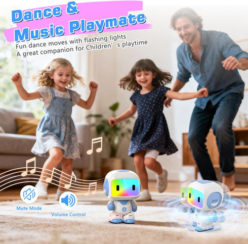 Programmable 3-8 Robot Toy for Kids,Remote Control Robots with Smart Interactive Dancing, Toy, Rechargeable Robots Toys