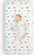 Wildkin 100% Cotton Fitted Crib Sheet, Soft & Breathable - Jurassic Dinosaurs