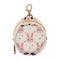 PYBUG Bunny Round Pacifier Storage Case, Polyester & TPU Lined with Hook Buckle,