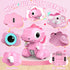 2.4GHZ Remote Control Car Pink Dinosaur Toy, Remote Control Girls Dinosaur Toys Pink RC Drifting Car, Recording
