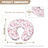 Kathyboom Pink Rose Nursing Pillow Cover, Comfortable Breastfeeding Pillows for Baby Boys Girls, Durable Baby Support