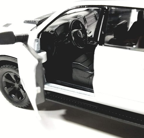 Kinsmart 2019 White Dodge Ram 1500 Pickup Truck - 1/46 O Scale Diecast Truck
