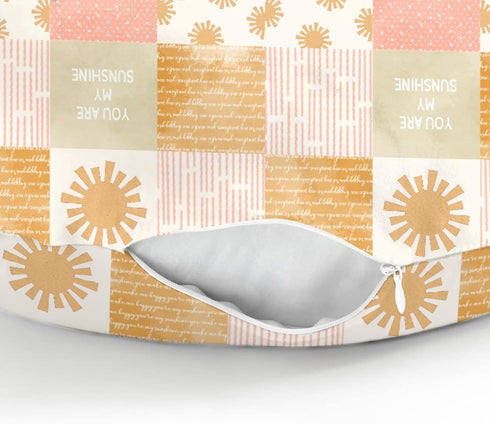 Summer Vintage Sun Baby Nursing Pillow Covers for Boy Girl Boho Sunshine Nursery Feeding Pillowcase for Breastfeeding