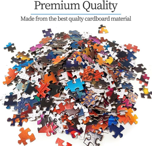 HUADADA Jigsaw Puzzles for Adults 1000 Piece - Challenging Game Puzzles with Letters on Back