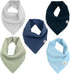 Kishu Baby Indi Organic Baby Bandana Bibs Fairtrade 4-Way Reversible Drool Bibs