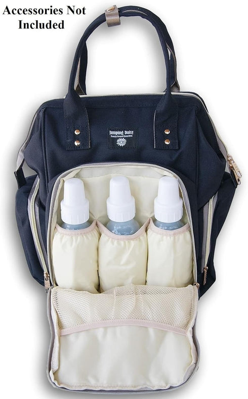 Large Baby Changing Diaper Bag Backpack (Blue)