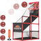 Kids Basketball Hoop Set with Stand, Arcade Game with 5 Inflatable Balls, Easy Set Up for Indoor Outdoor Competition