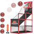 Kids Basketball Hoop Set with Stand, Arcade Game with 5 Inflatable Balls, Easy Set Up for Indoor Outdoor Competition