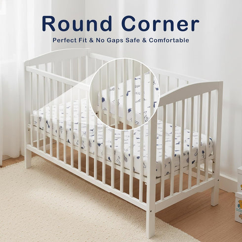PGONEEE Pack 38'' 26'' 3'', Pack Trifold and Play Mattress x x Portable Mini Crib Playpen Mattress for Baby, Soft