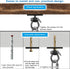Dolibest Wall Mount Bracket, Ceiling Anchor for Home Suspension Training Kit, Suspension Straps, Gymnastic Rings, Yoga