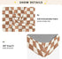 CZXW 52" 28" Netural Checkerboard Crib Sheets Fitted x Natural Cotton Soft & Breathable for Baby Crib Mattress