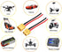 5 Pairs XT60 Connector Adapter, Male and Female Plug with 10cm 14AWG Silicone Wire for RC Lipo Battery